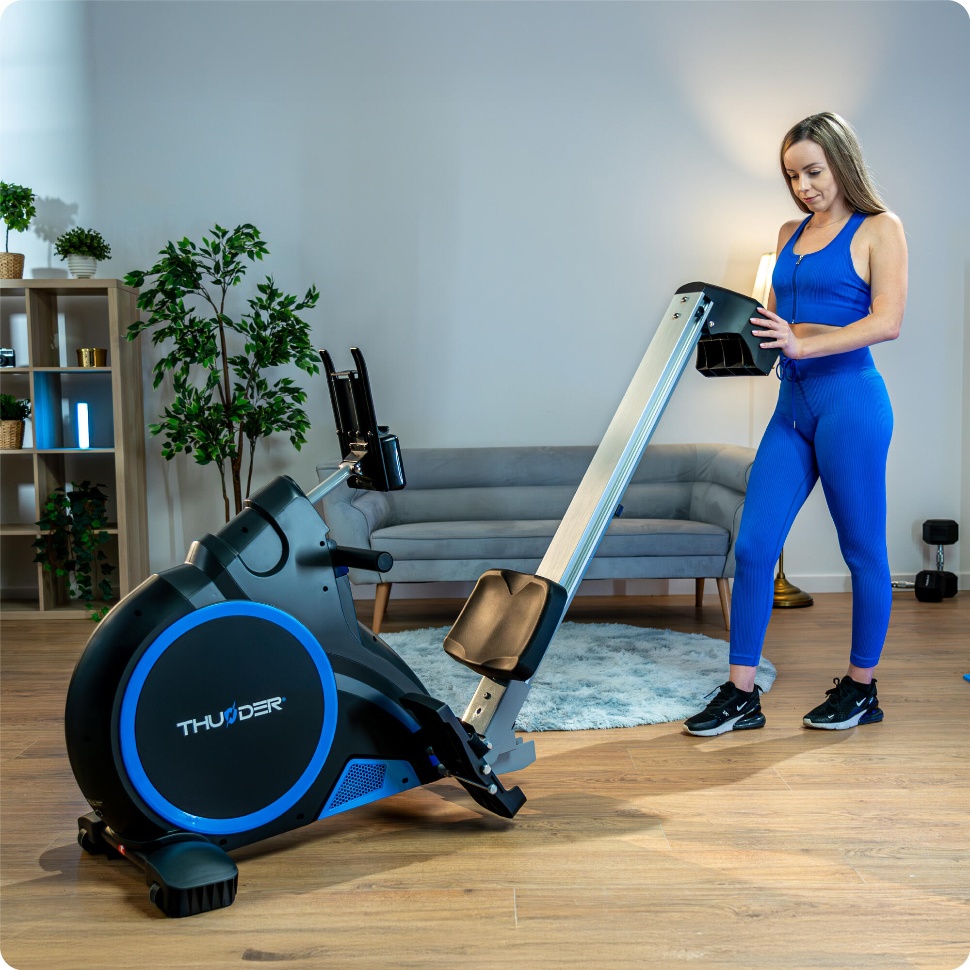 Rameur ARGO magnétique 15kg roue d'inertie 16 niveaux de résistance 150kg 6/8