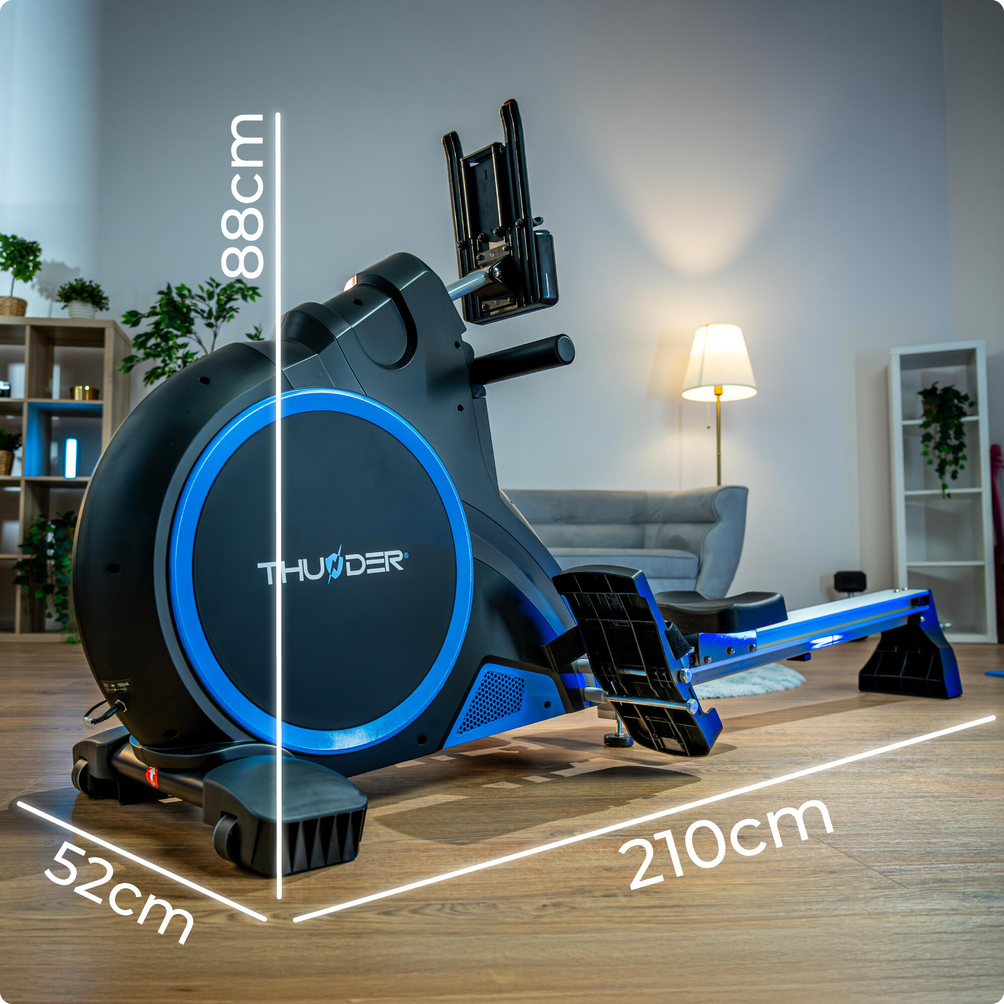 Rameur ARGO magnétique 15kg roue d'inertie 16 niveaux de résistance 150kg 2/8