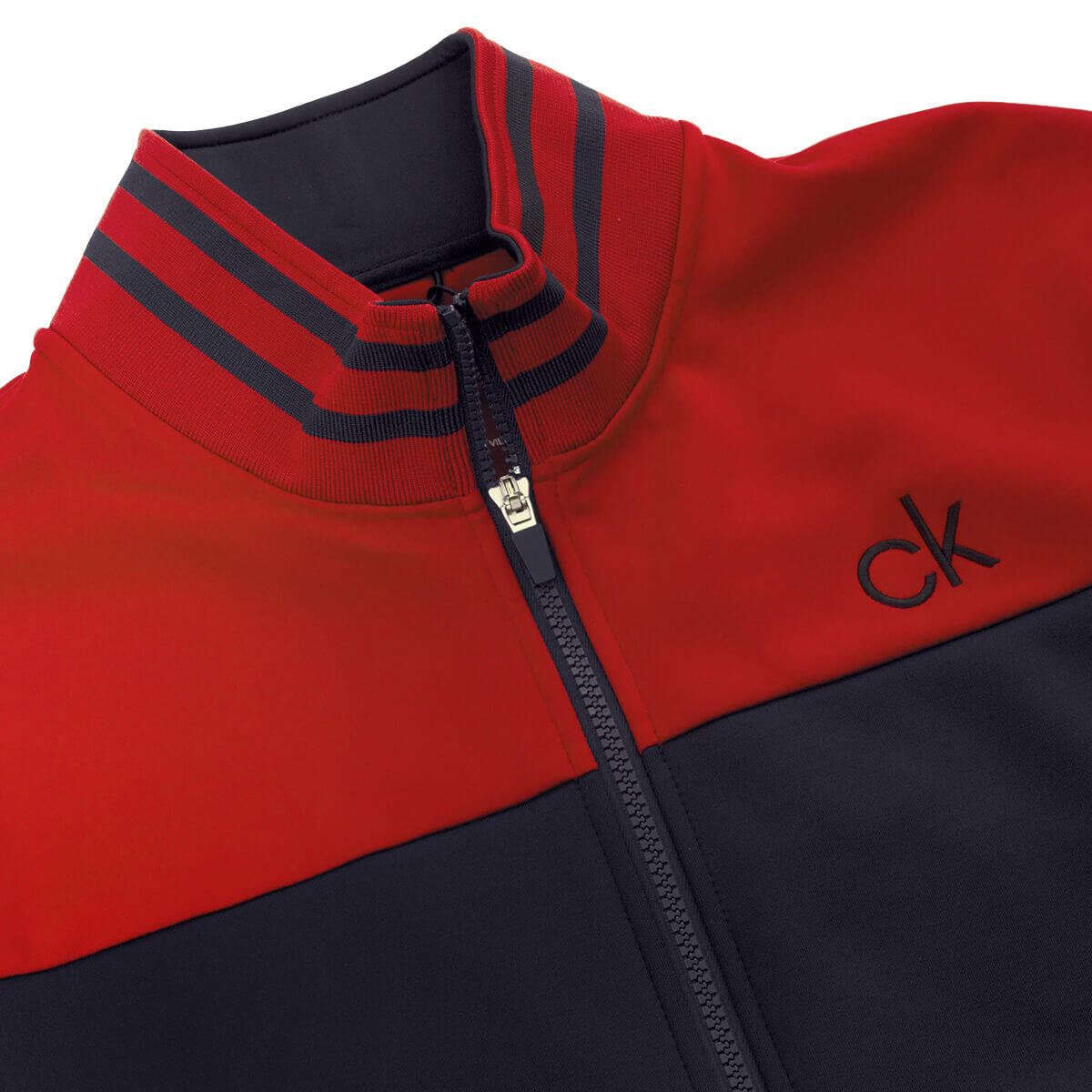 Calvin Klein Mens Retro Performance Sweater - Navy/Red - M 3/3