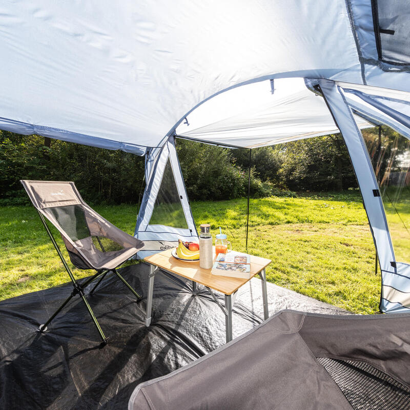 Tente Tunnel Kambo 4 - Tente camping 4 personnes -  1x cabine de couchage sombre