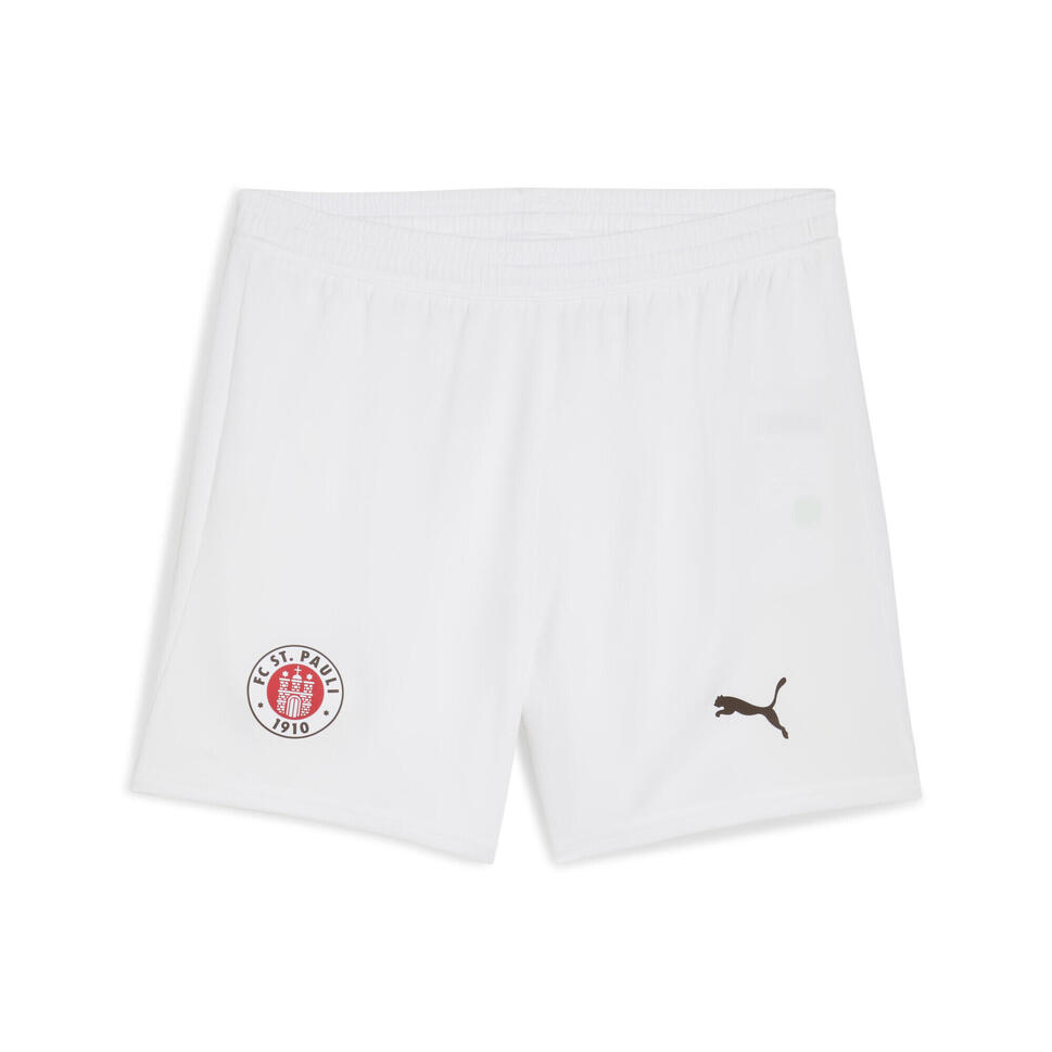 Młodzieżowe szorty FC St. Pauli 25/26 PUMA White Espresso Brown