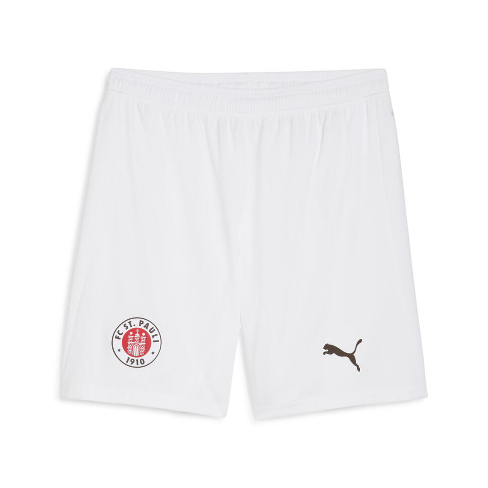 Męskie szorty FC St. Pauli 25/26 PUMA White Espresso Brown