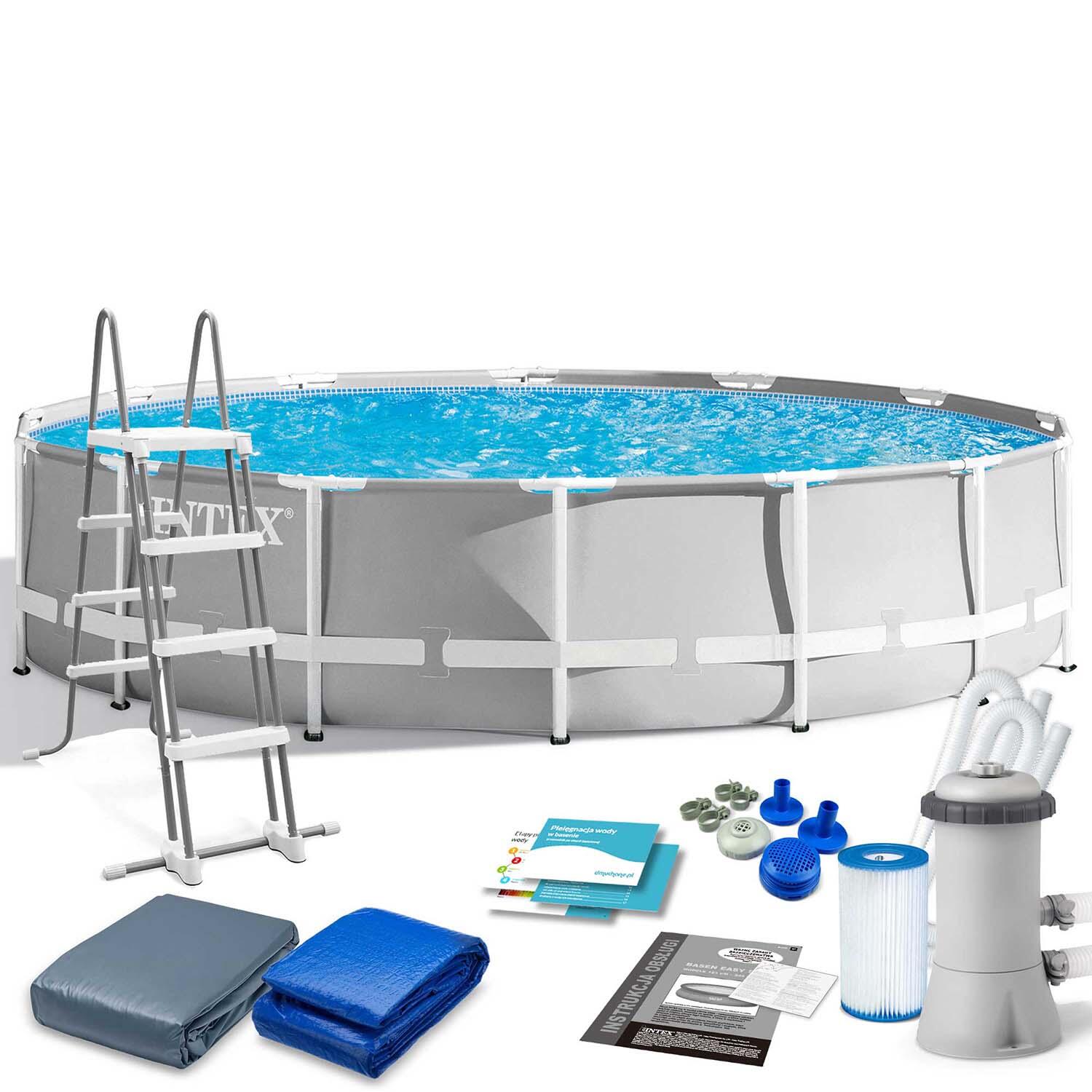 INTEX Intex 26726NP - Piscina Prisma Frame, Kit completo, 457x122 cm