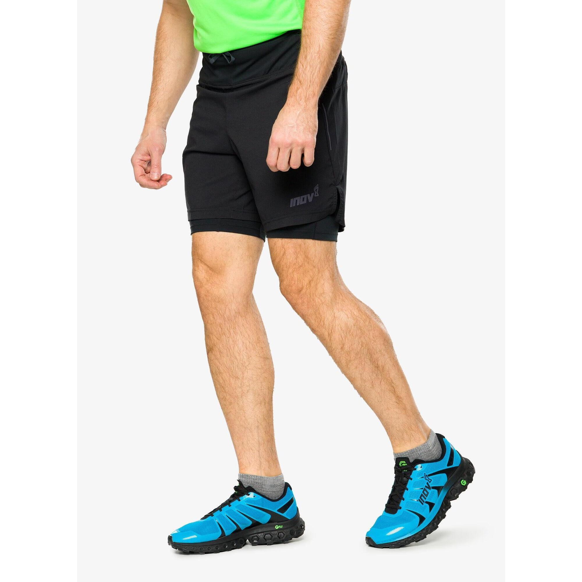 Spodenki do biegania męskie Inov-8 Trailfly Ultra 7 2in1 Short