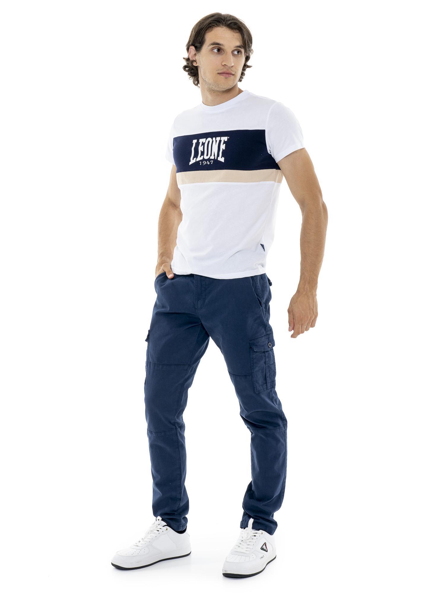 Chándal de hombre Leone HJ de algodón no perchado con cuello y cremallera 2/5