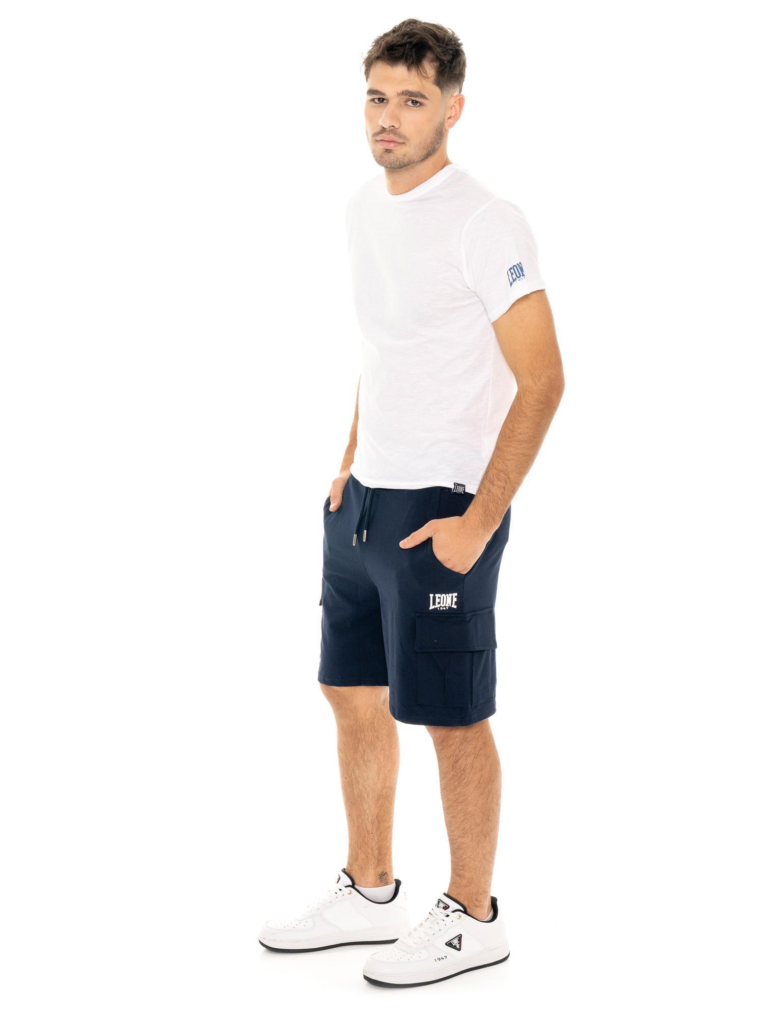Pantaloncini cargo da uomo in twill elasticizzato Leone Easy 2/5