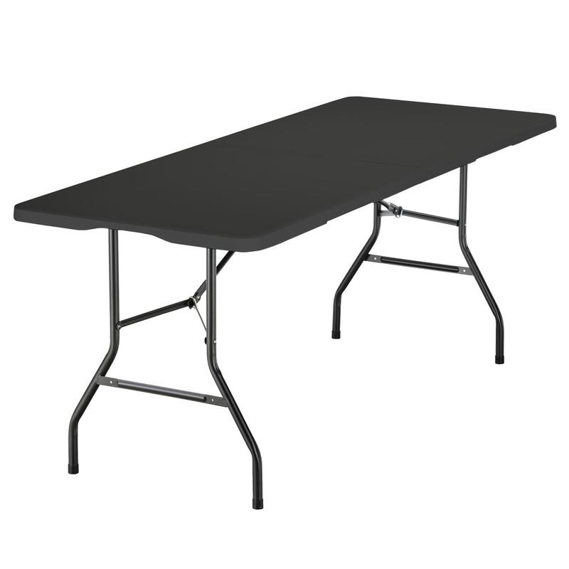 Table de camping Masi - Pliable - 180 × 74 × 74 cm - Acier/HDPE - Max 200 kg