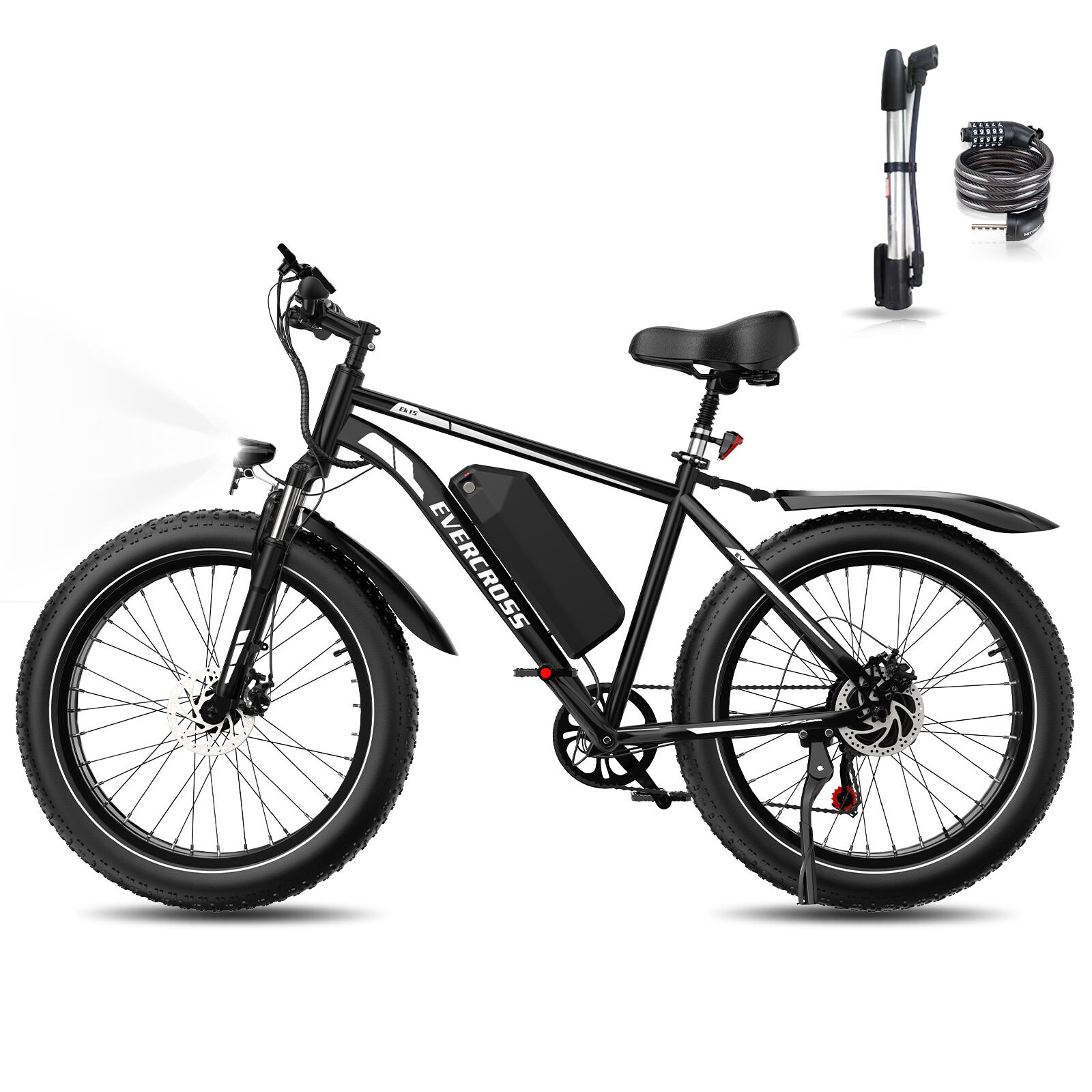 VTT Vélo Électrique 26”- 748Wh Batterie amovible -7 Vitesses- 250W- APP-EK15S 2/7