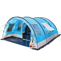 Tente familiale tunnel Helsinki - 6 pers - 1 cabine divisble - Étanche - Anti-UV