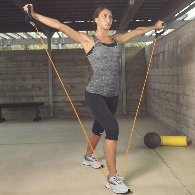 Cable de entrenamiento elástico, naranja, resistencia ligera - SKLZ 2/4