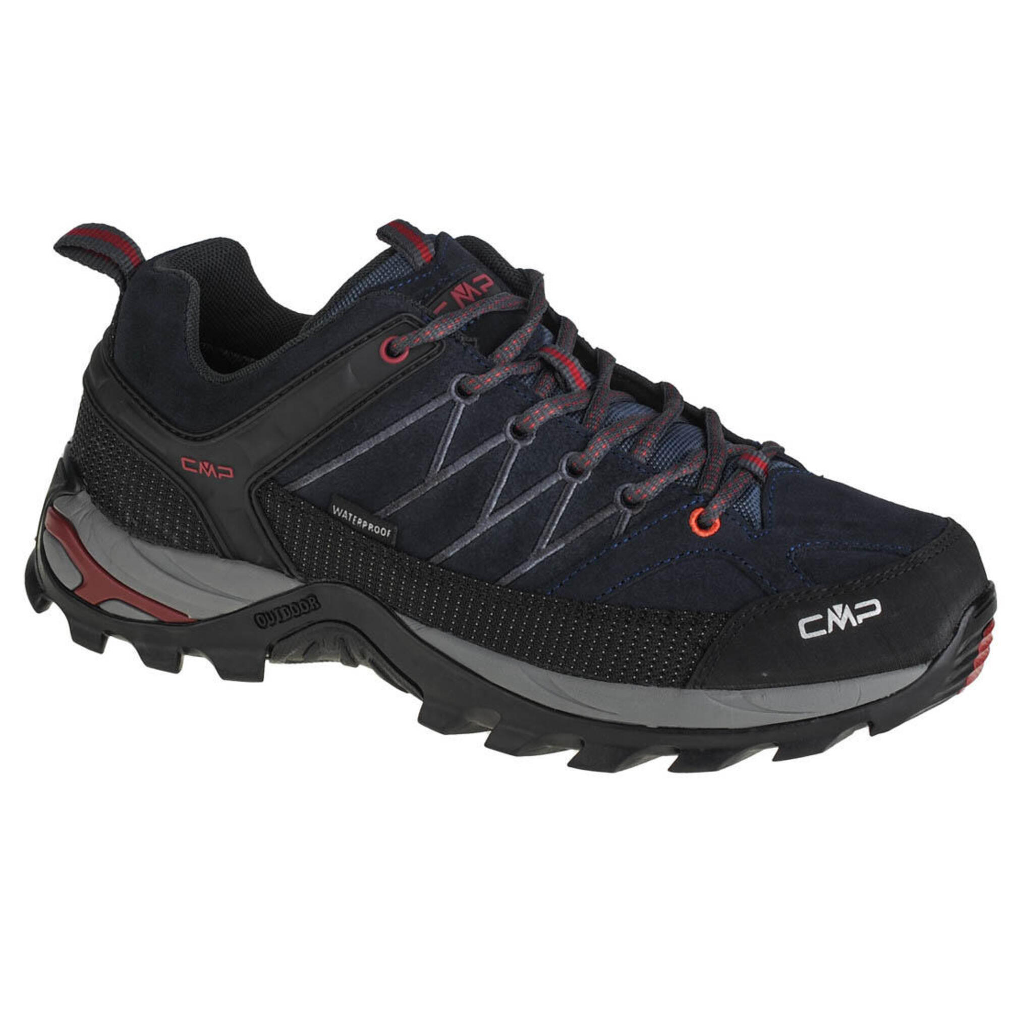 Cmp - Chaussures Randonnée Pour Hommes Rigel Low - Chaussures De Sport - Bleu|noir|rouge - 41 - Decathlon