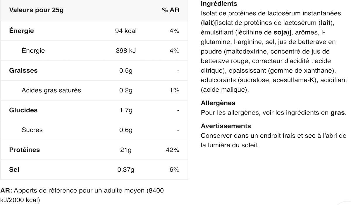 Isolato di siero di latte - 100% Whey Isolate - Fragola 2/7
