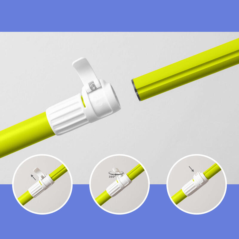 Pagaie SUP 2 în 1 Stand Up Paddle Kayak HUIIKE, Verde Lime, Detasabilă Reglabilă