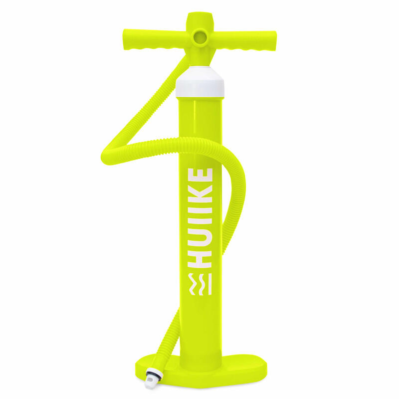 Manual Sup Pump with Double Action, HUIIKE, Lime Green, 15 PSI, Stable