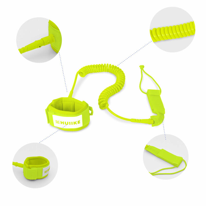 HUIIKE Leash SUP Spirale Regolabile - Laccio Di Sicurezza Per Surf, Paddle, Kitesurf, Caviglia/Polso - Foto 5