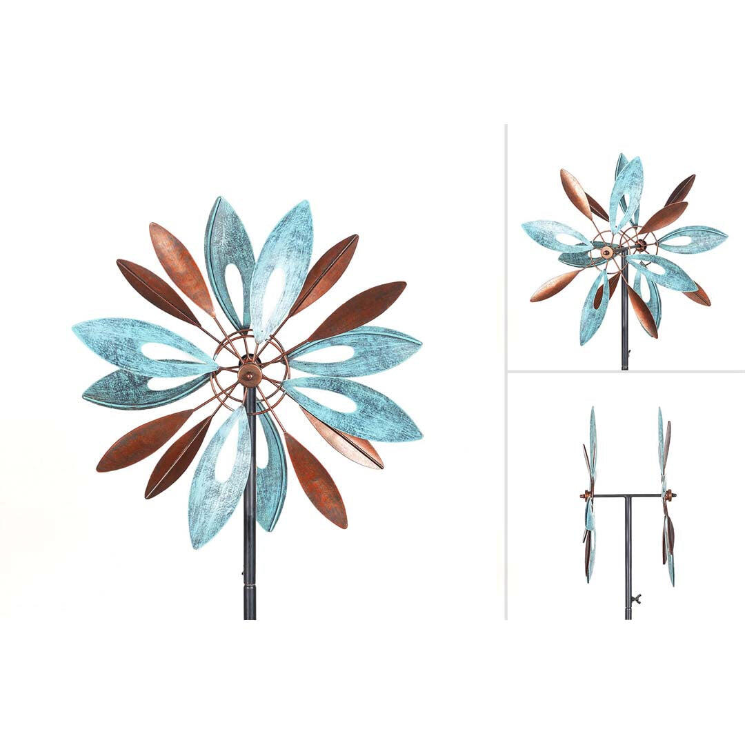 Metalen windwijzer Icare Distribution Flower Duett 4/7