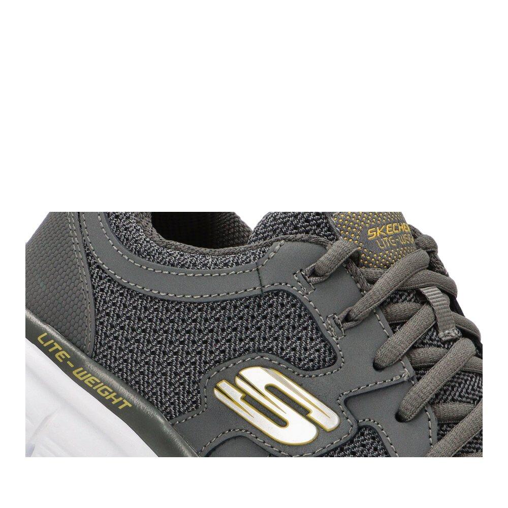 Buty męskie Skechers BURNS AGOURA 52635-CHAR niskie sportowe szare 44 6/6