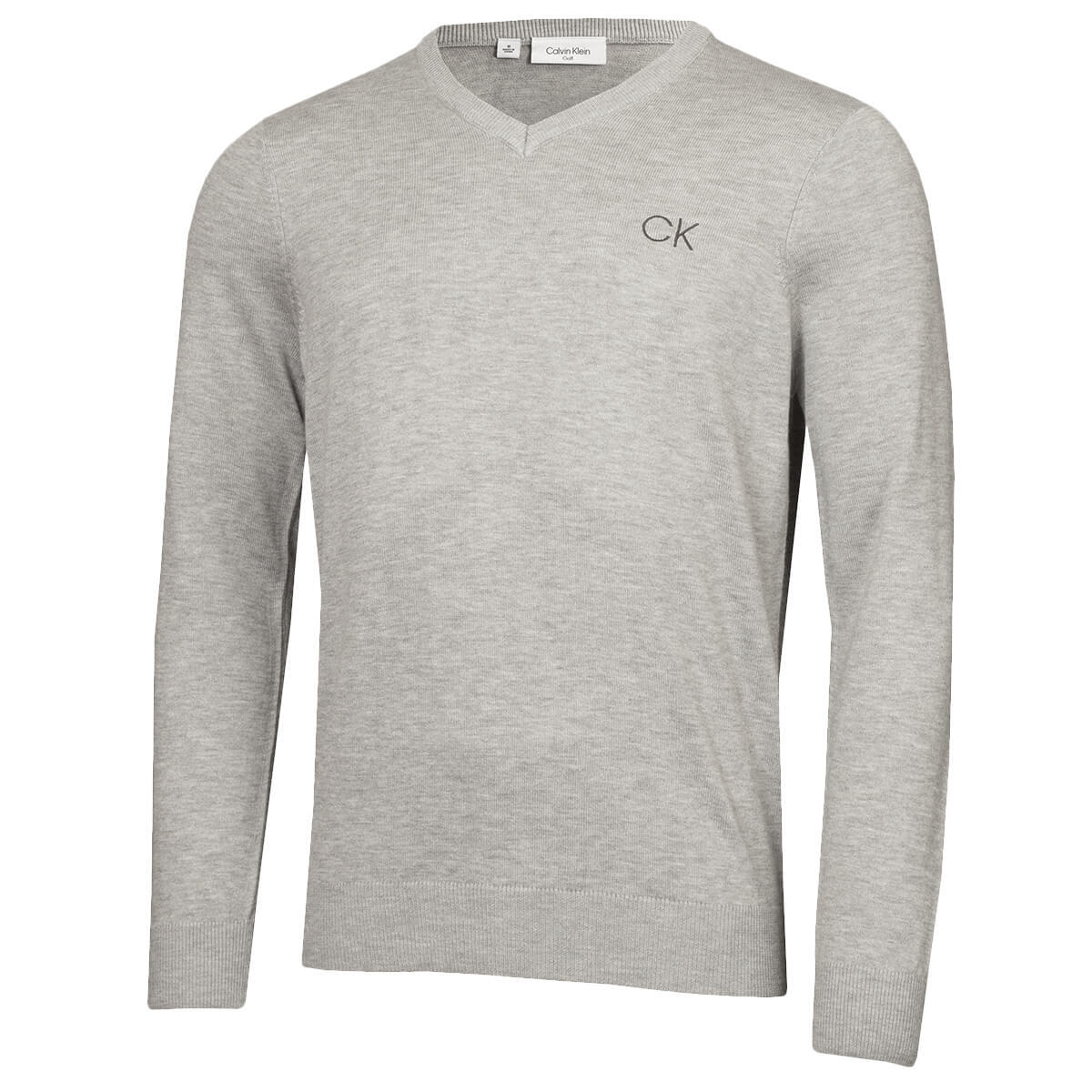 CALVIN KLEIN Calvin Klein Mens V-Neck Tour Golf Sweater - Silver - M