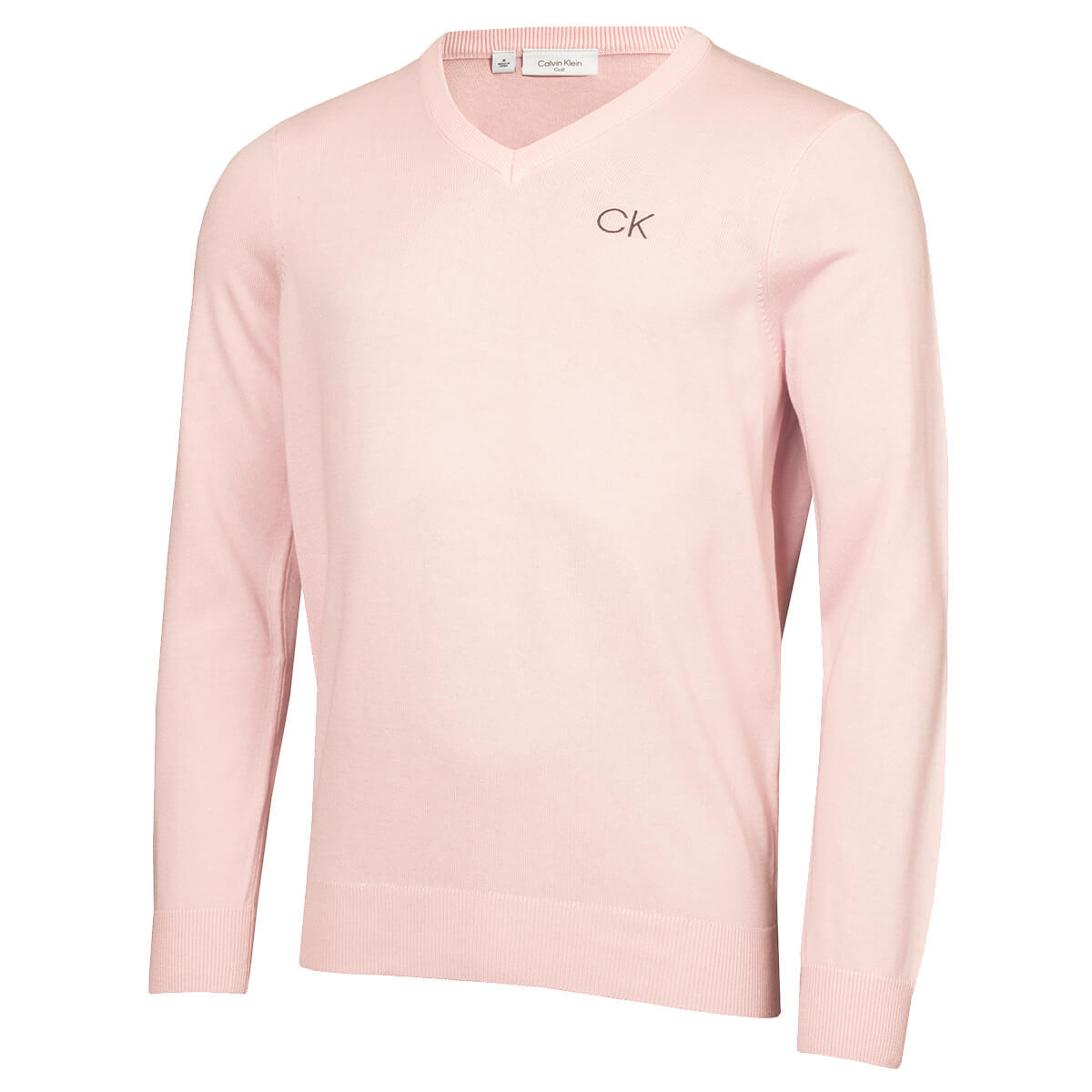 CALVIN KLEIN Calvin Klein Mens V-Neck Tour Golf Sweater - Pink - XXXL