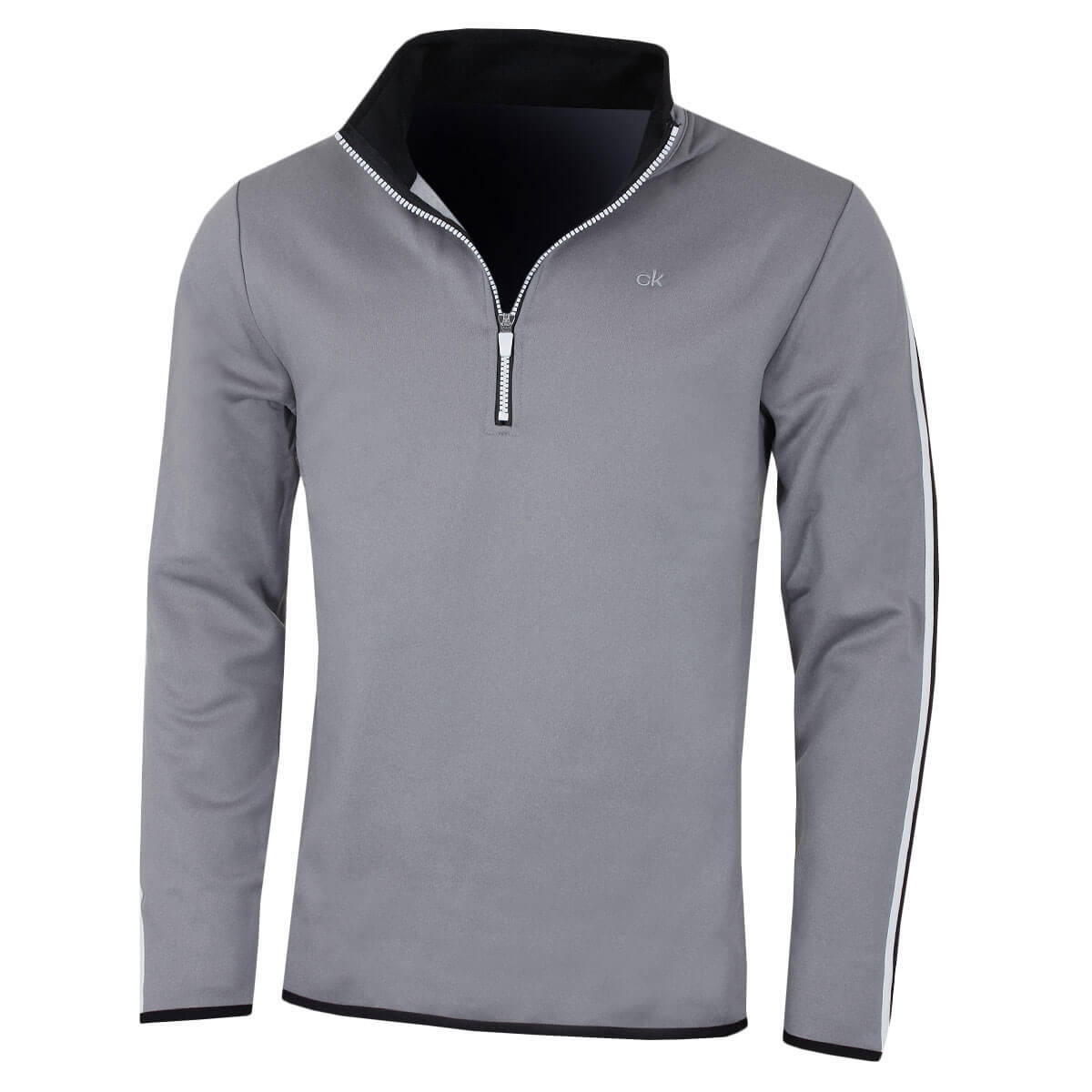 CALVIN KLEIN Calvin Klein Golf Mens 1/2 Zip Performance Sweater - Silvermarl - XXL