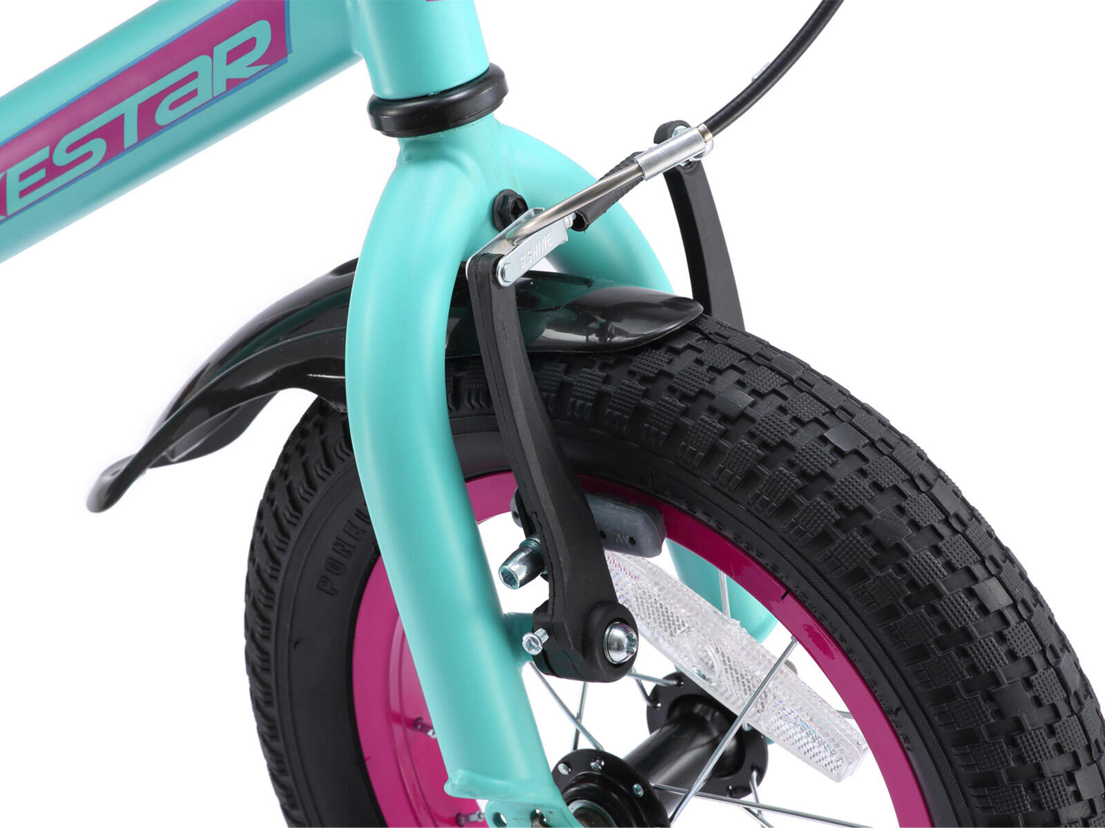 Bikestar kinderfiets Urban Jungle 12 inch turquoise paars 5/7