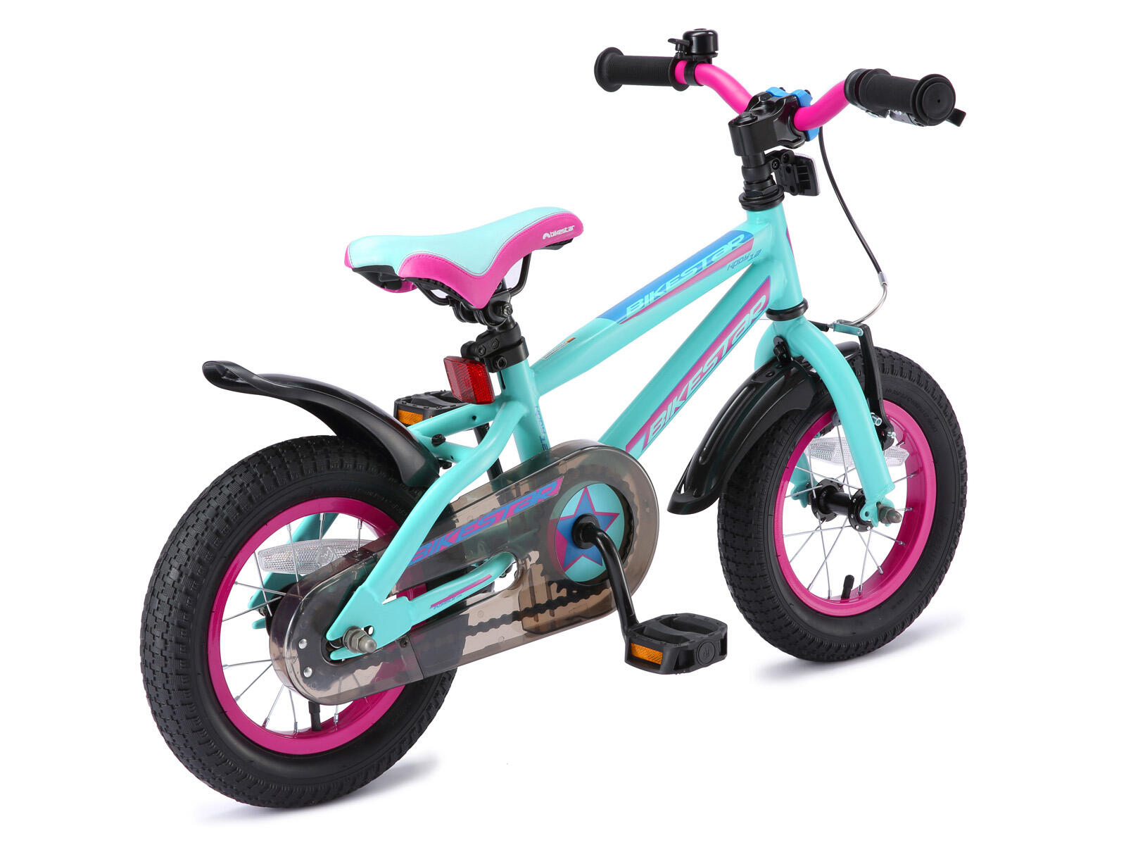 Bikestar kinderfiets Urban Jungle 12 inch turquoise paars 2/7