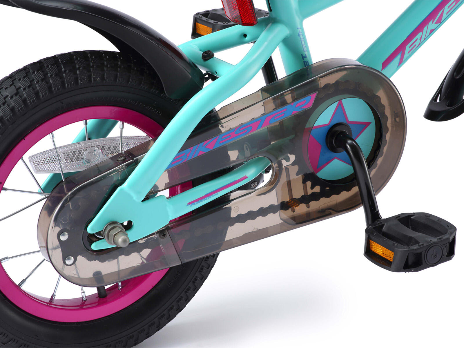 Bikestar kinderfiets Urban Jungle 12 inch turquoise paars 3/7