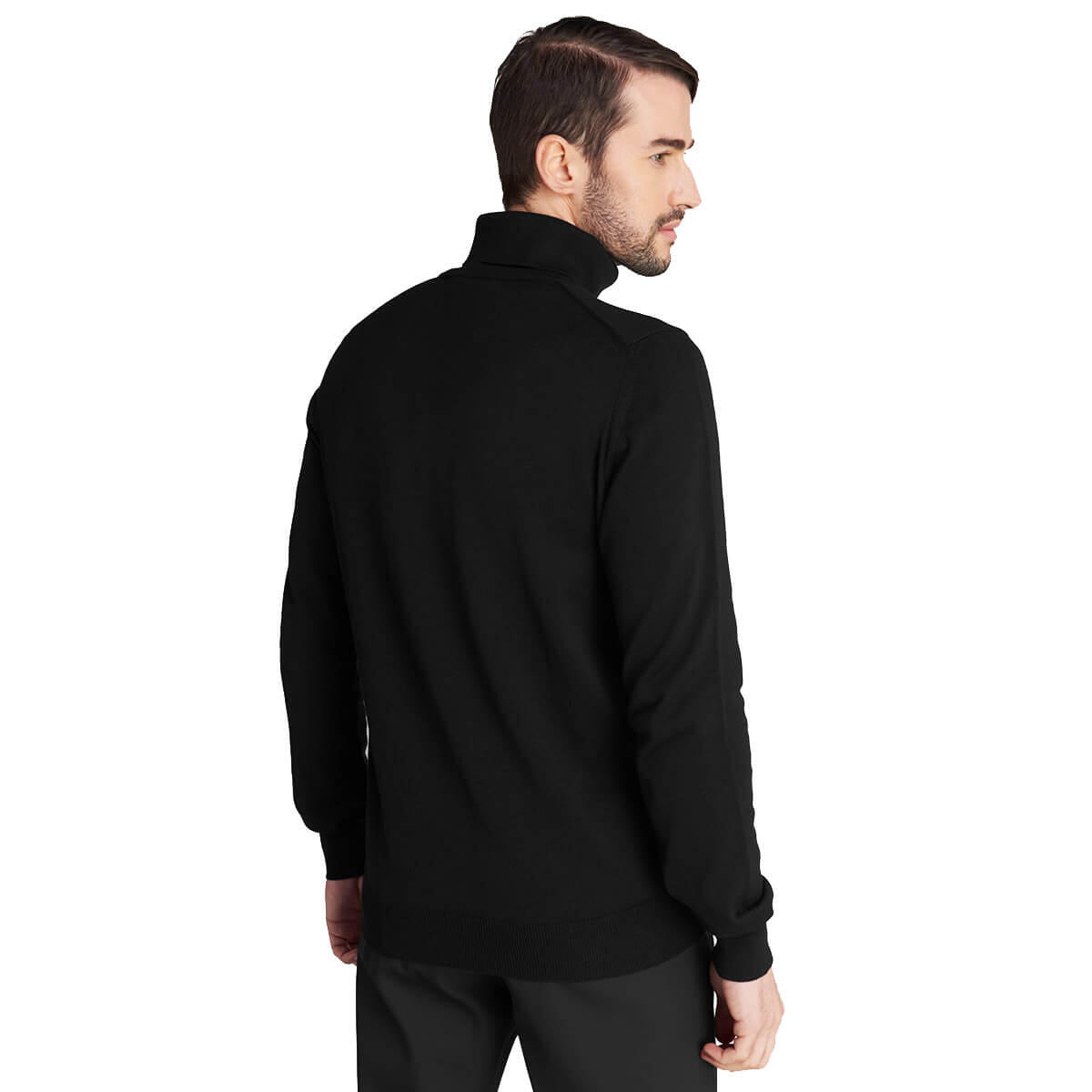 Calvin Klein Mens Roll Neck Sweater - Black - XL 5/6