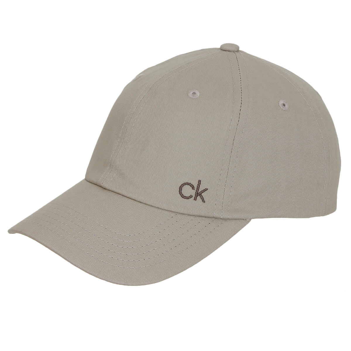 CALVIN KLEIN Calvin Klein Mens Classic Cotton 6 Panel Cap - Sand - One Size