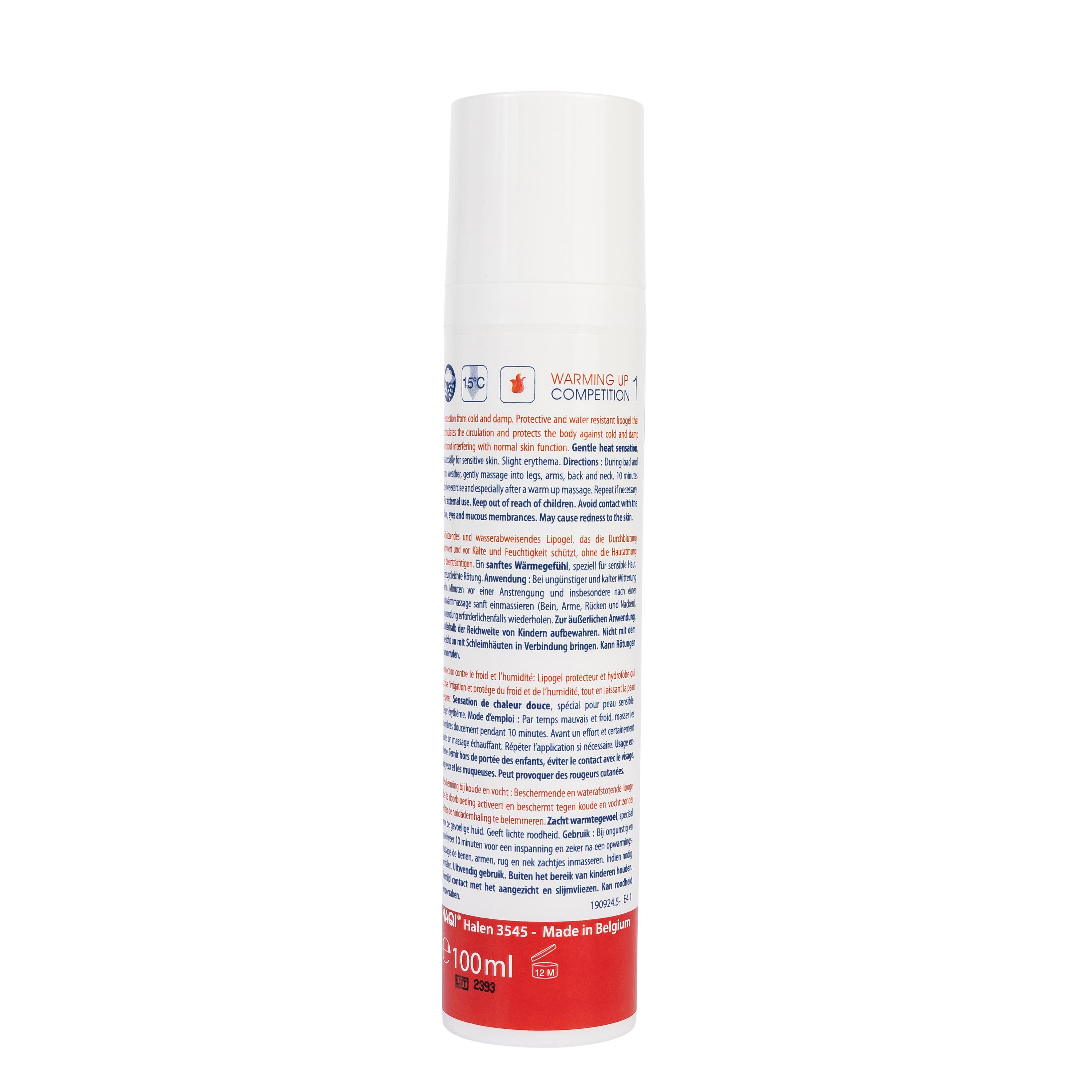 WARMING UP COMPETITION 1 - Protection supplémentaire contre le froid - 100ML 2/2
