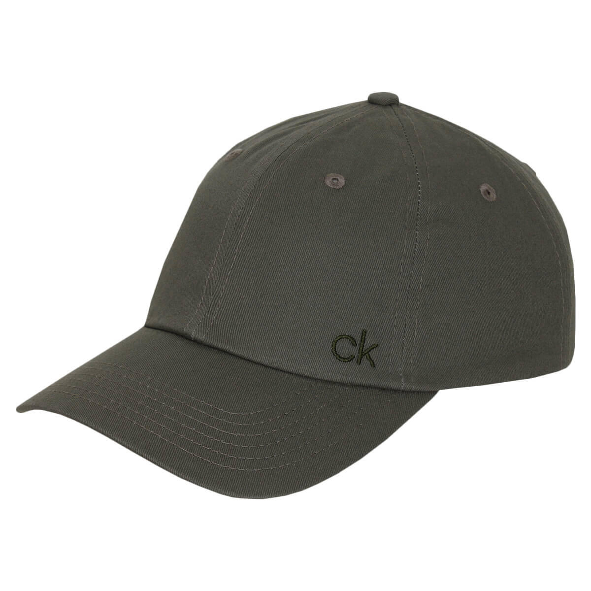 CALVIN KLEIN Calvin Klein Mens Classic Cotton 6 Panel Cap - Khaki - One Size