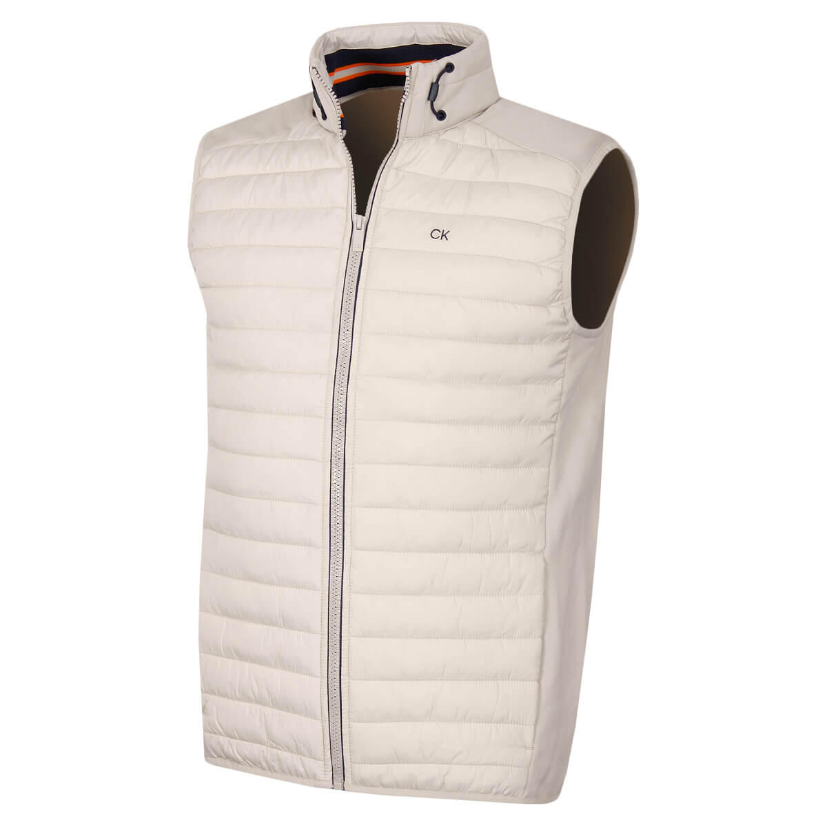 CALVIN KLEIN Calvin Klein Mens Hybrid Gilet - Parchment - XXXL