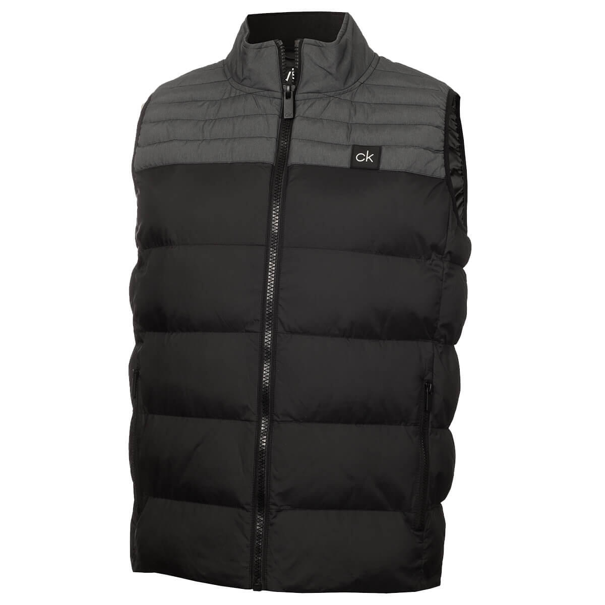 CALVIN KLEIN Calvin Klein Mens Voltron Padded Golf Gilet - Black - S