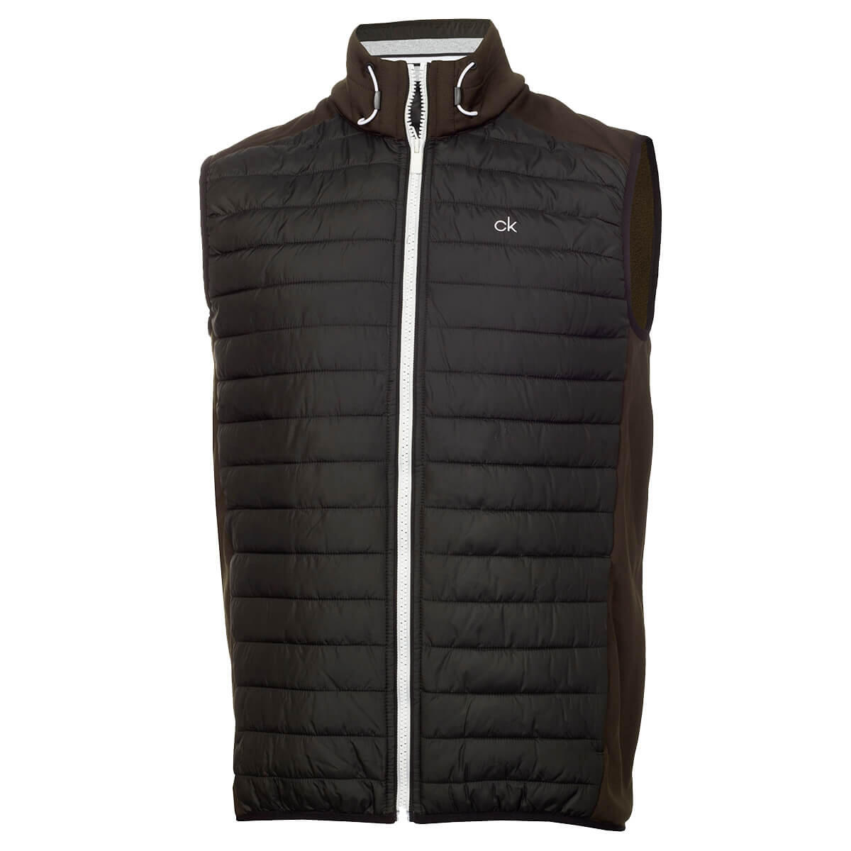 CALVIN KLEIN Calvin Klein Mens Hybrid Gilet - Khaki/Dark Khaki - L