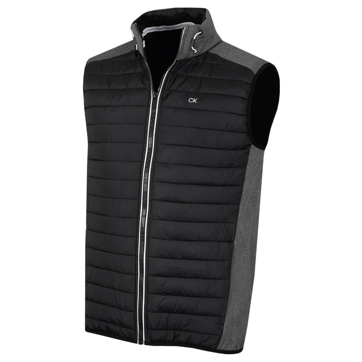 CALVIN KLEIN Calvin Klein Mens Hybrid Gilet - Charcoal/Black - XXL