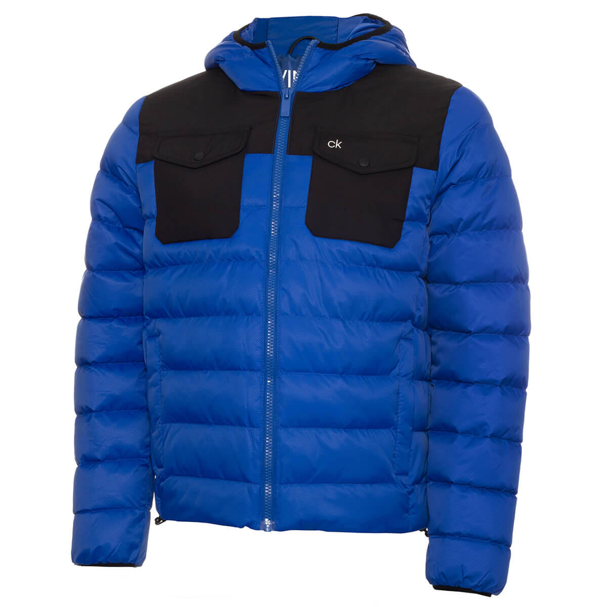 Calvin Klein Mens Padded With Chest Pockets Jacket - Cobalt/Black - XXL 1/4