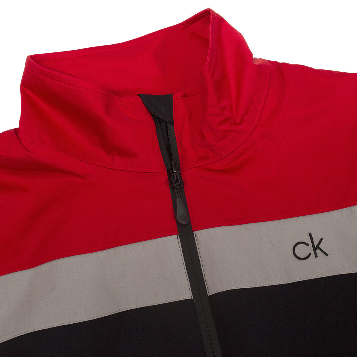 Calvin Klein Mens Colour Block Jacket - Black/Red - XXL 3/3