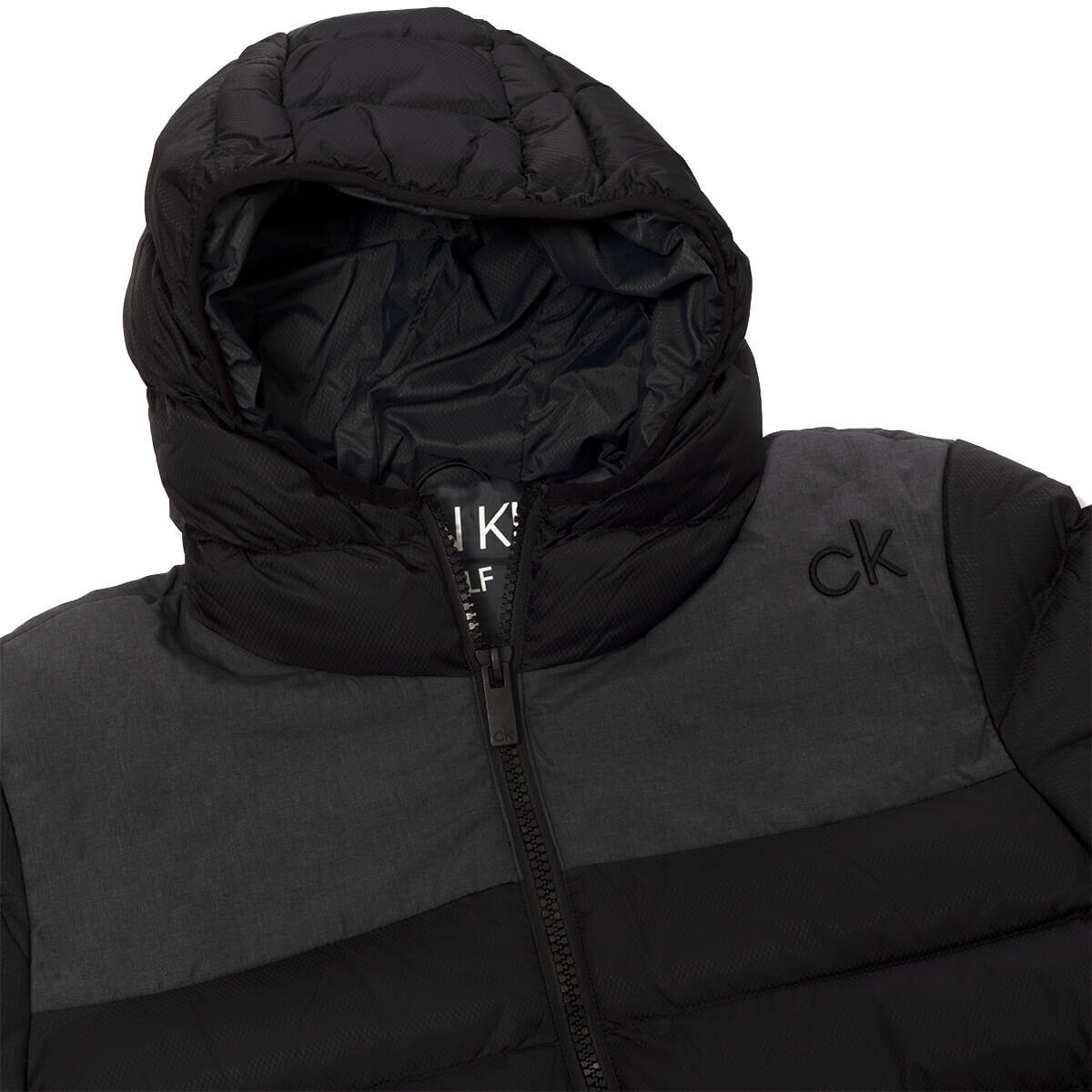 Calvin Klein Mens Padded Jacket - Black/Charcoal - XXL 3/3