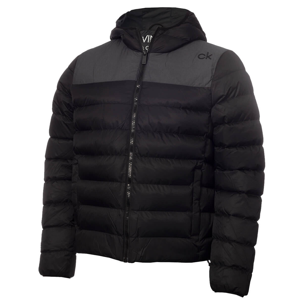 Calvin Klein Mens Padded Jacket - Black/Charcoal - XXL 1/3
