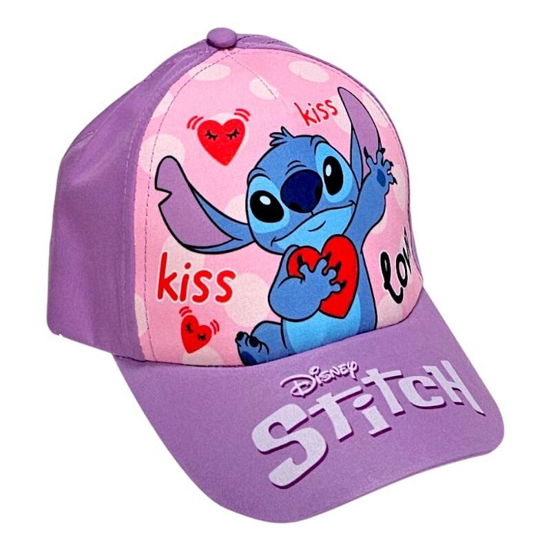 Sapca pentru fetite, mov, marimea 52 cm, Stitch