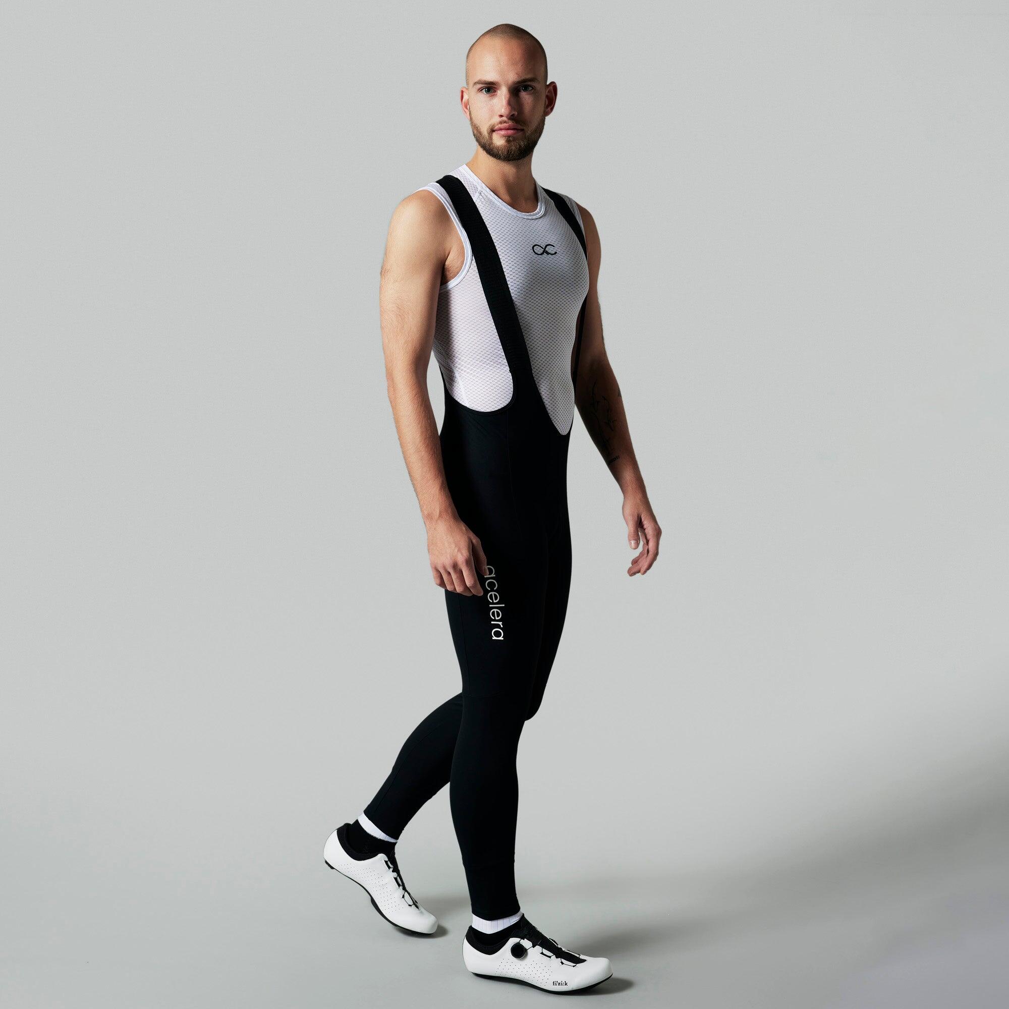 Acelera - Cuissard Homme Long - Cuissard Vélo - Mtb - Cuissard Vélo - Collant À Bretelles - Noir - S - Decathlon