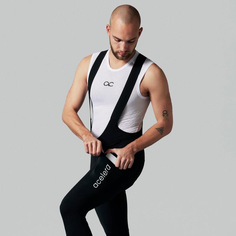 Intermediate Pantaloni Lungi Ciclism cu Bretele Căptușiți Iarnă