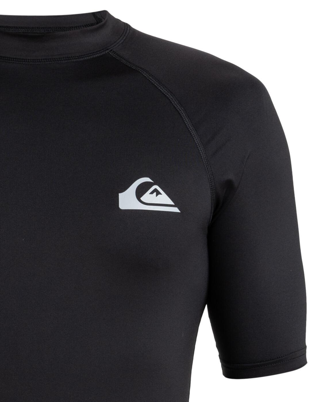 T-shirt de surf à manches courtes UPF50 EVERYDAY Noir Homme 3/4
