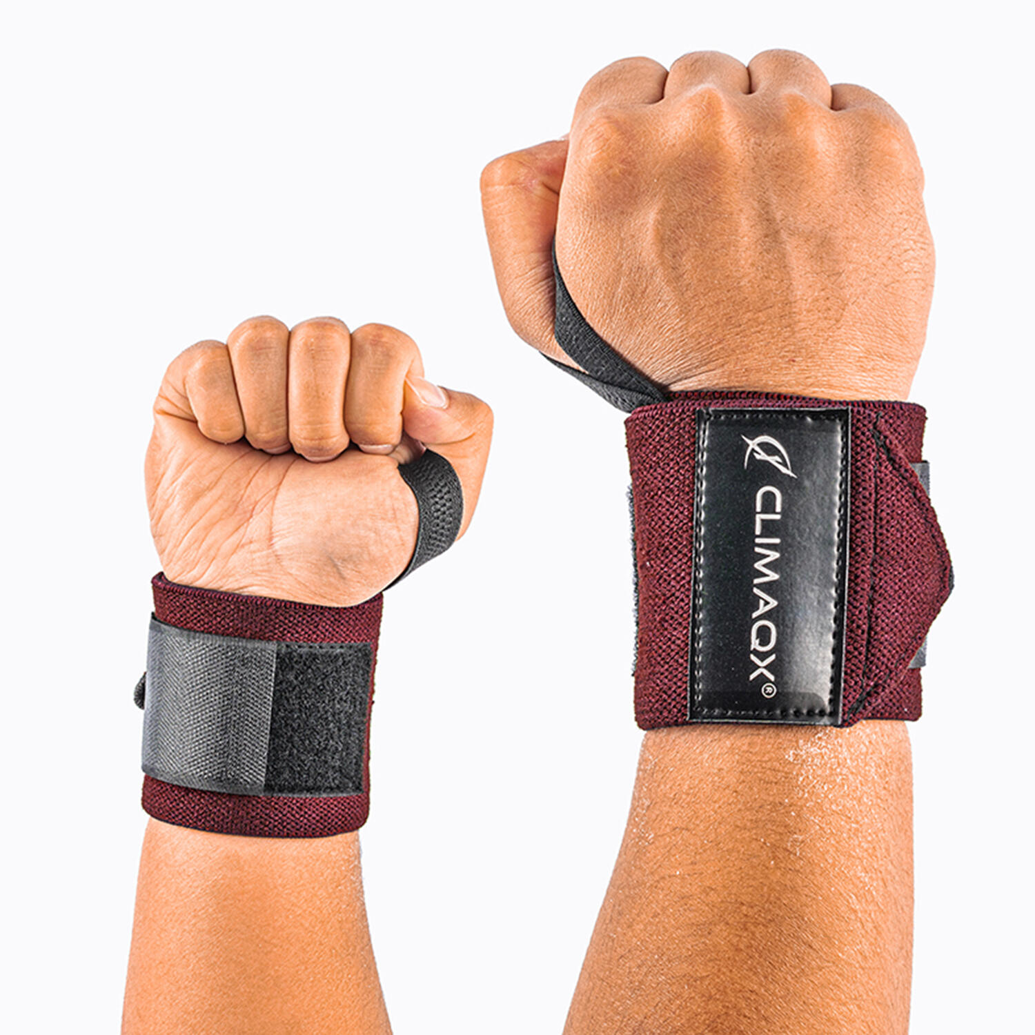Climaqx Wrist Wraps (Bordeaux) Onesize - Accessoires de fitness 2/3