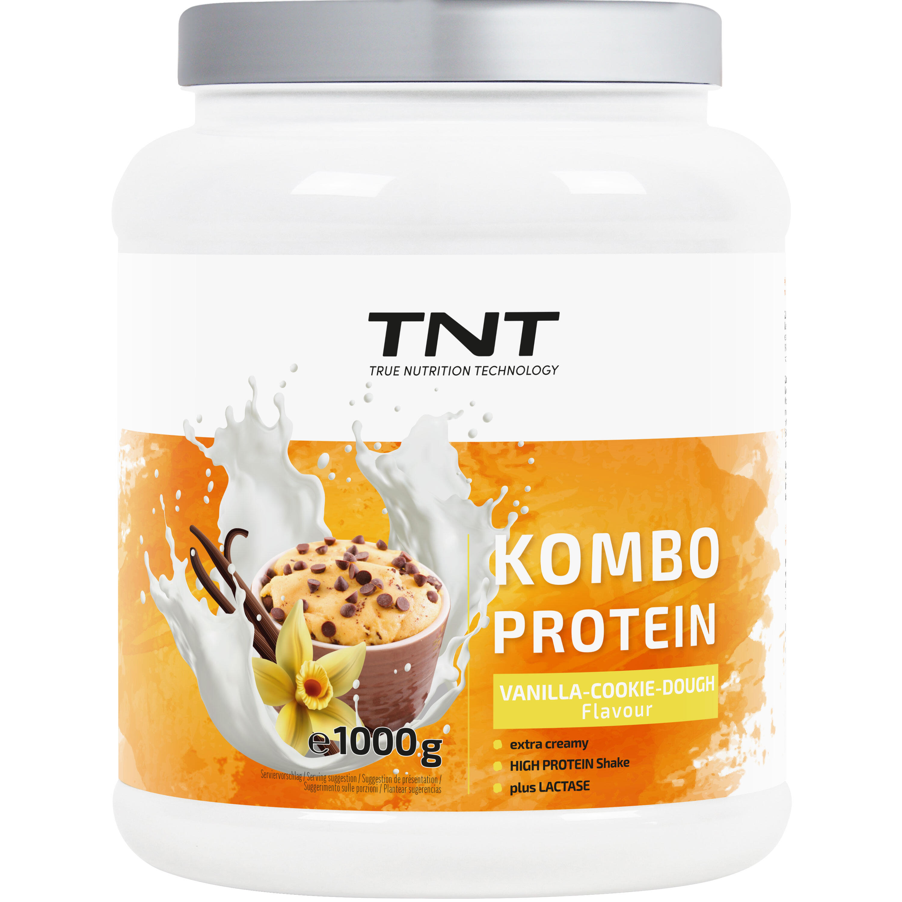 Kombo Protein - 3 Eiweißquellen + Laktase + Flohsamenschalen 1/7