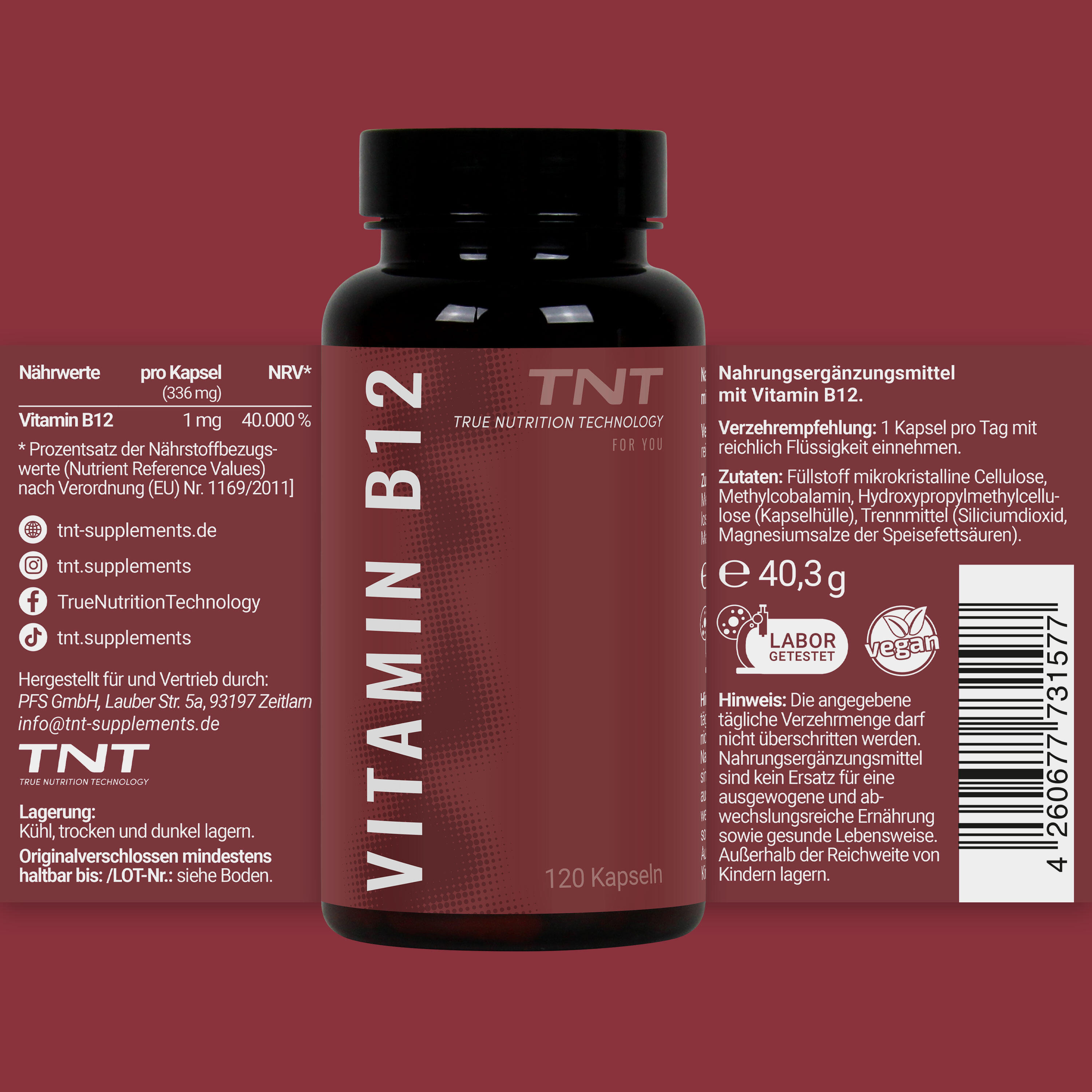 Vitamin B12 - 1mg Vitamin B12 pro Kapsel 5/5