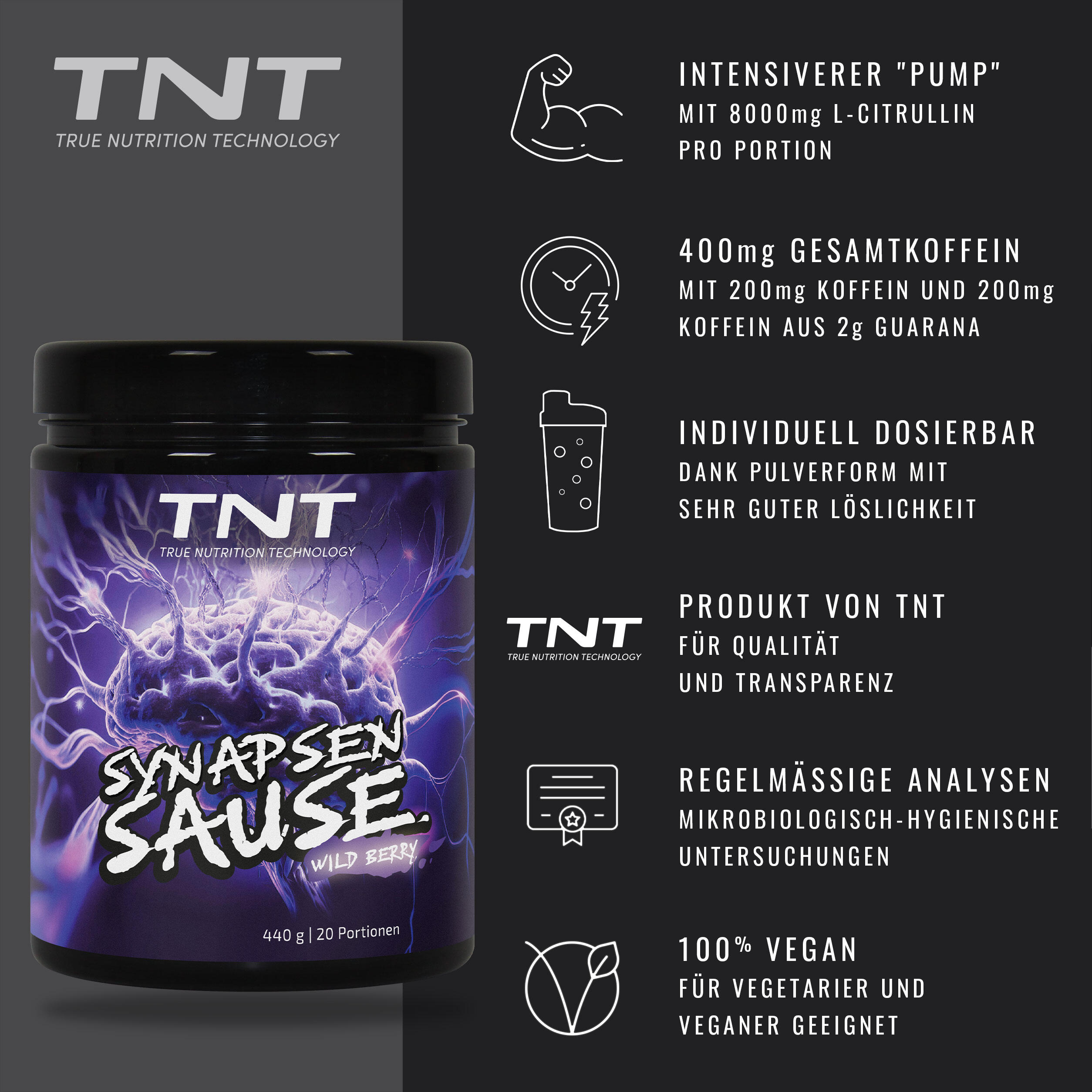 Synapsensause Pre-Workout-Booster | Trainingsbooster 2/7