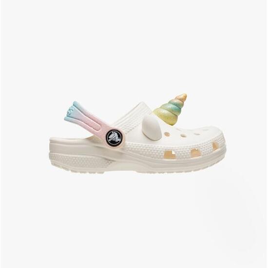 Zuecos CROCS Classic Iam Rinbow Blanco Niños