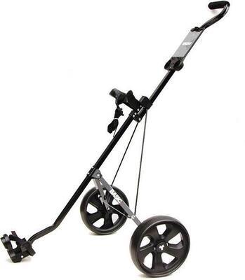 Fastfold basic aluminium 2-wiels golftrolley - zwart