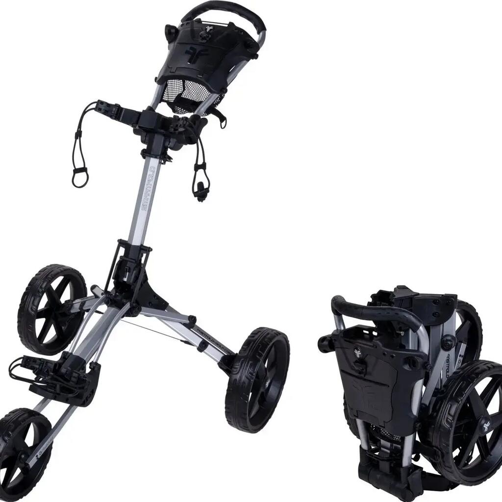 Fastfold Smart Golftrolley - Zilver - Model 2025